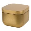 Tindra square tin candle with vanilla aroma Gold