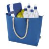Panama GRS recycled beach cooler tote bag with cord handles Standard | Royal blue | not available | No Branding | not available | not available