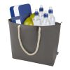 Panama GRS recycled beach cooler tote bag with cord handles Standard | Grey | No Branding | not available | not available