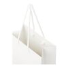Handmade 170 g/m2 integra paper bag with plastic handles - medium white | No Branding | not available | not available