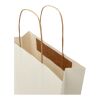 Agricultural waste 150 g/m2 paper bag with twisted handles - small Ivory white | No Branding | not available | not available
