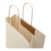 Agricultural waste 150 g/m2 paper bag with twisted handles - large Off white | No Branding | not available | not available