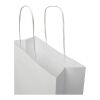 Kraft 120 g/m2 paper bag with twisted handles - medium white | No Branding | not available | not available