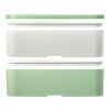 MIYO Renew double layer lunch box Ivory white-Seaglass green-Pebble grey | Not applicable | No Branding | not available | not available