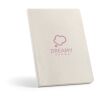 Austen A5 Notebook Hemp cover. 80gsm recycled 196 pages Pastel white | No Branding | not available | not available | not available