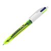 BIC® 4 Colours Fluo ballpen + lanyard Yellow | No Branding | not available | not available