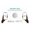 Findmate Dual RCS recycled plastic item finder IPX 5 white | No Branding | not available | not available