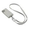 Nivo RCS recycled PET Crossbody lanyard grey | No Branding | not available | not available