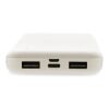 RCS standard recycled plastic wireless powerbank white