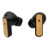 RCS recycled plastic & FSC® bamboo TWS earbuds black | No Branding | not available | not available
