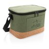 Two tone cooler bag with cork detail green | No Branding | not available | not available