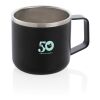 Stainless steel camp mug black | No Branding | not available | not available