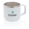 Stainless steel camp mug White | No Branding | not available | not available