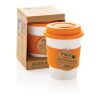 PLA coffee cup orange-white | No Branding | not available | not available