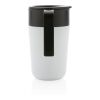 GRS Recycled PP and stainless steel mug with handle White | No Branding | not available | not available