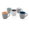 Ceramic mug with coloured inner brown-grey | No Branding | not available | not available
