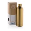 Recycled stainless steel Impact vacuum bottle golden | No Branding | not available | not available