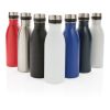 RCS Recycled stainless steel deluxe water bottle blue | No Branding | not available | not available