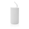 Cube RCS certified recycled steel mug 800ml white | No Branding | not available | not available