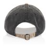 BEAU AWARE™ Washed 6 panel 270gsm cotton twill two tone cap black | No Branding | not available | not available | not available