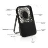 Aervina RCS recycled plastic re-chargeable desk fan black | No Branding | not available | not available