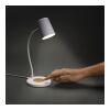 Zenara RCS recycled plastic and cork 15W wireless desk lamp white | No Branding | not available | not available
