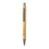 Slim bamboo pen brown-silver | No Branding | not available | not available