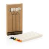 Micki GRS infinity 6pc colouring pencil set white | No Branding
