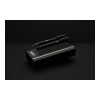 Swiss peak OSLO recycled stainless steel deluxe pen set black
