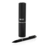 Swiss peak OSLO recycled stainless steel deluxe pen black