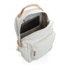 Impact AWARE™ 16 oz. recycled canvas backpack white