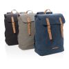Canvas laptop backpack PVC free grey | No Branding | not available | not available | not available