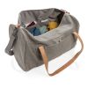 Canvas travel/weekend bag PVC free grey | No Branding | not available | not available | not available