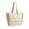 BEAU AWARE™ 400gsm recycled canvas all-round shopper white
