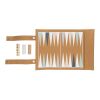 Britton cork foldable backgammon and checkers game set brown | No Branding | not available | not available