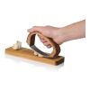 AdHoc RoccaAlio Garlic press with chopping board brown | No Branding