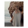 VINGA Tolo hammam terry beach poncho grey-off white | No Branding | not available | not available | not available
