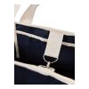 VINGA Volonne AWARE™ recycled canvas beach bag blue-off white | No Branding | not available | not available | not available