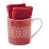 Winter gift mug and gloves set red | No Branding | not available | not available | not available
