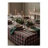 Chequer cotton tablecloth set Colourful