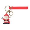 Santa keyring bag charm red