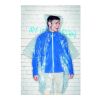 Foldable raincoat in polybag blue