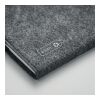 A5 notebook RPET felt grey | No Branding | not available | not available | not available