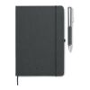 Recycled leather notebook set black | No Branding | not available | not available | not available
