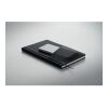 A5 notebook PU front pocket black | No Branding | not available | not available | not available