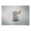 Ceramic fondue set 240 ml white | No Branding | not available | not available