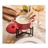 Ceramic fondue set 300 ml red | No Branding | not available | not available