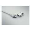60W cable keyring recycled ABS white | No Branding | not available | not available | not available
