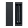 Recycled aluminium pen set black | No Branding | not available | not available | not available