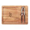 Acacia nut cracker set wood